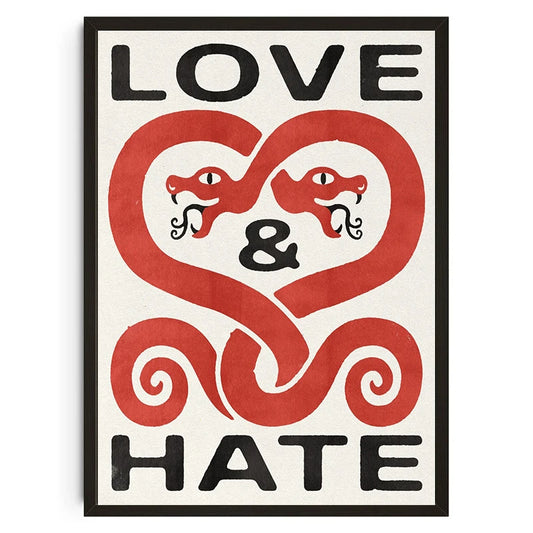 LOVE AND HATE POSTER
