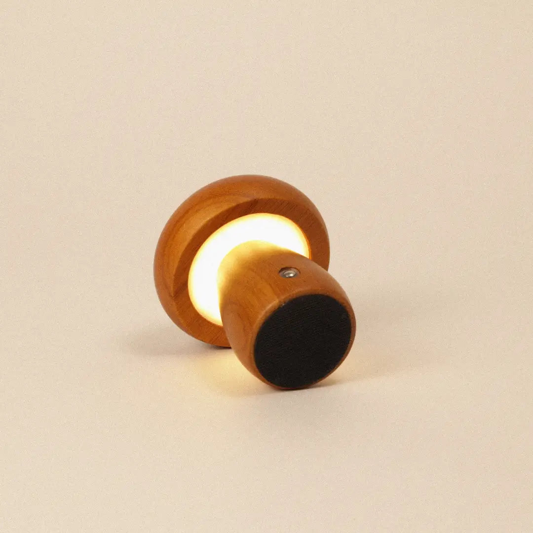 Wooden Mushroom Lamp | Walnut