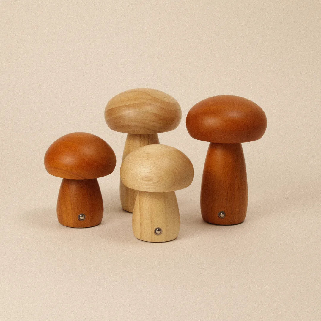 Wooden Mushroom Lamp | Maple
