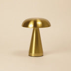 Retro Mushroom Lamp | Brushed Gold