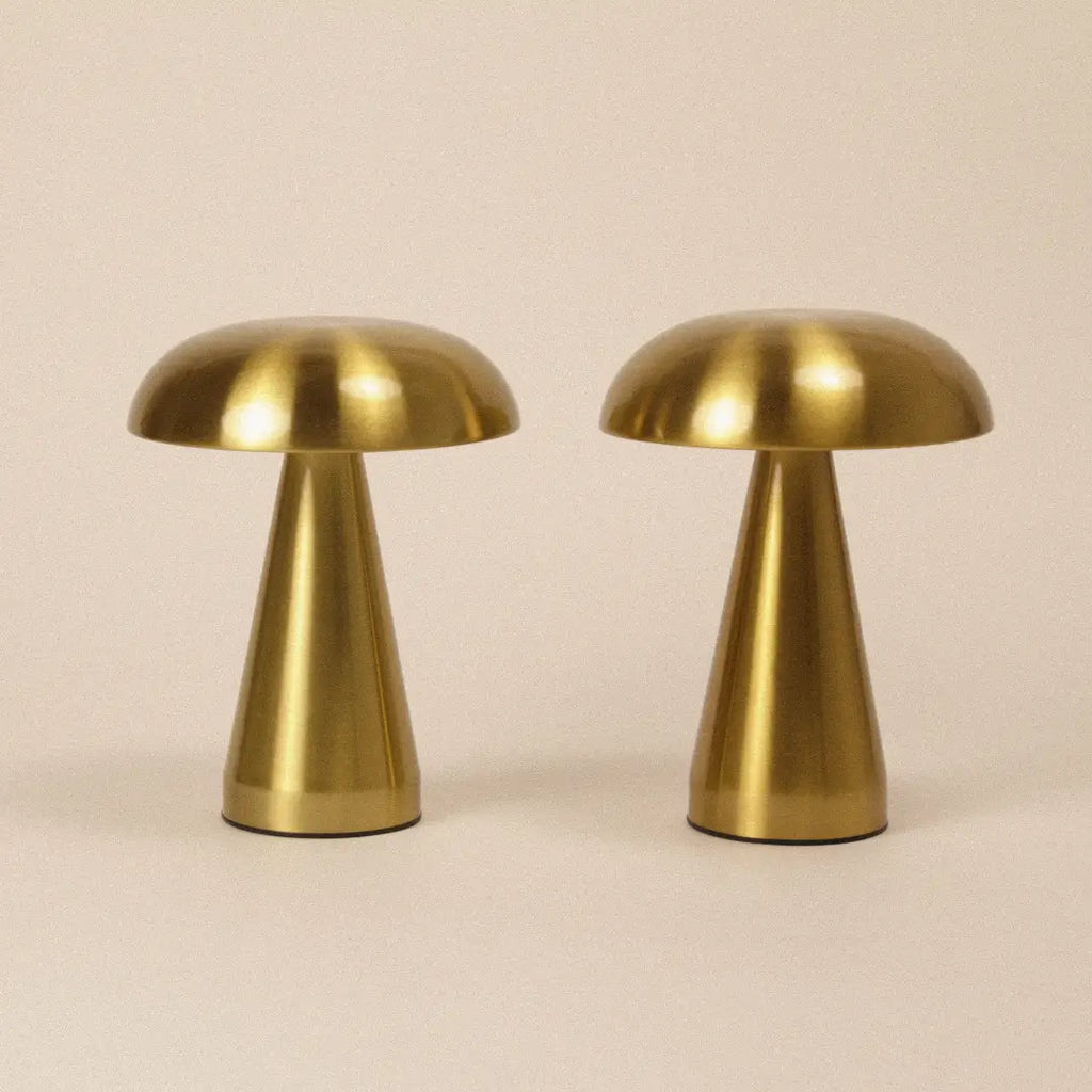 Retro Mushroom Lamp Duo