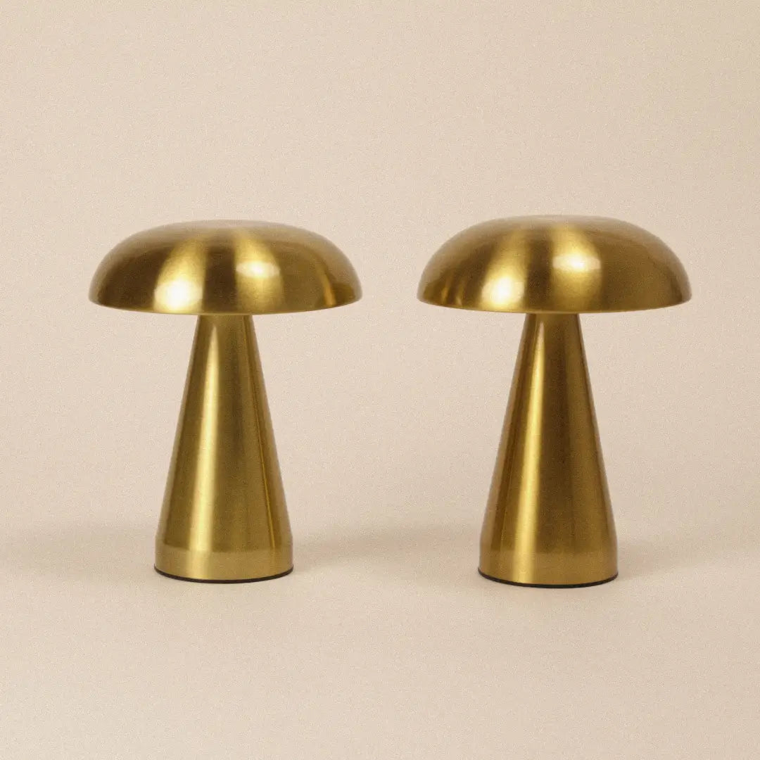 Retro Mushroom Lamp Duo