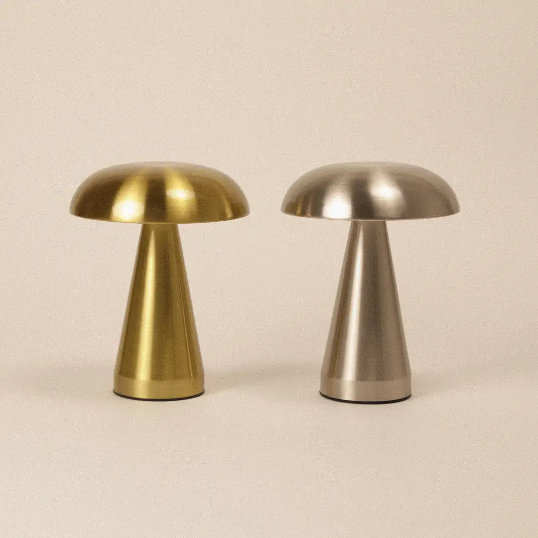 Retro Mushroom Lamp Duo