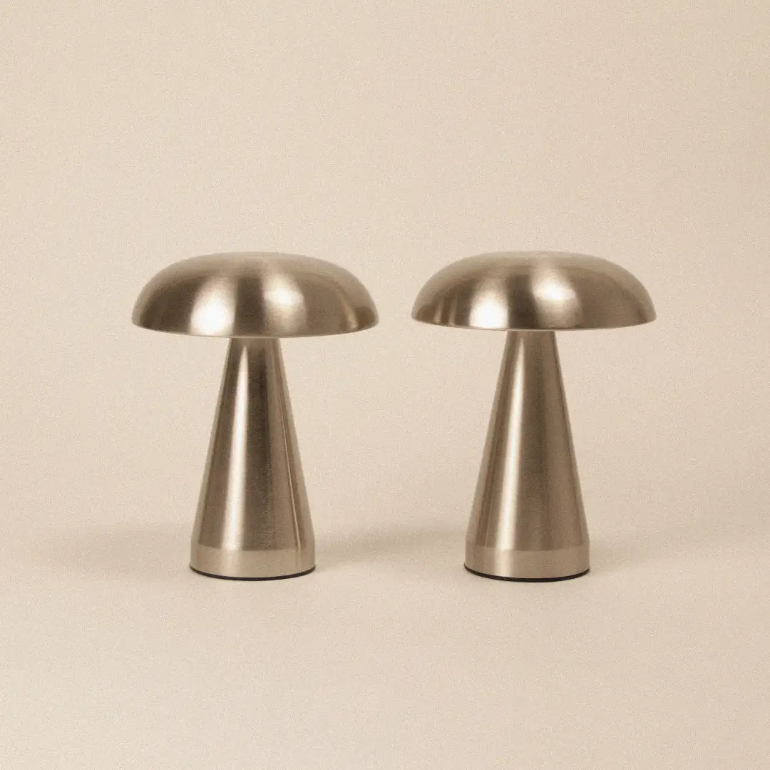 Retro Mushroom Lamp Duo