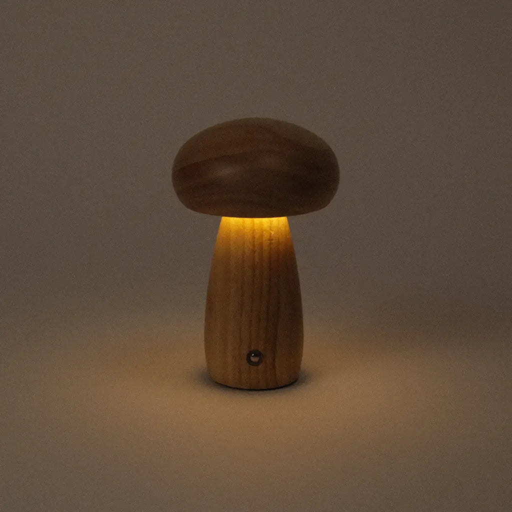 Wooden Mushroom Lamp | Maple
