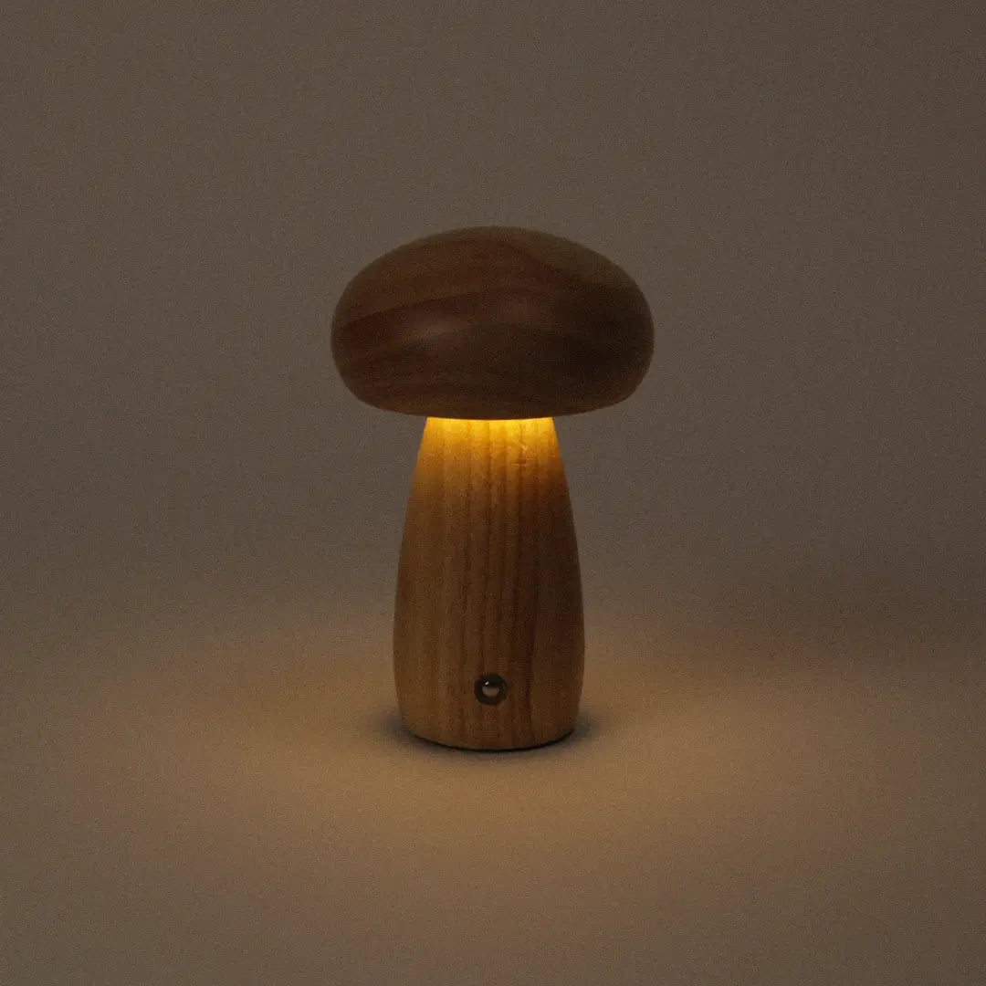 Wooden Mushroom Lamp | Maple