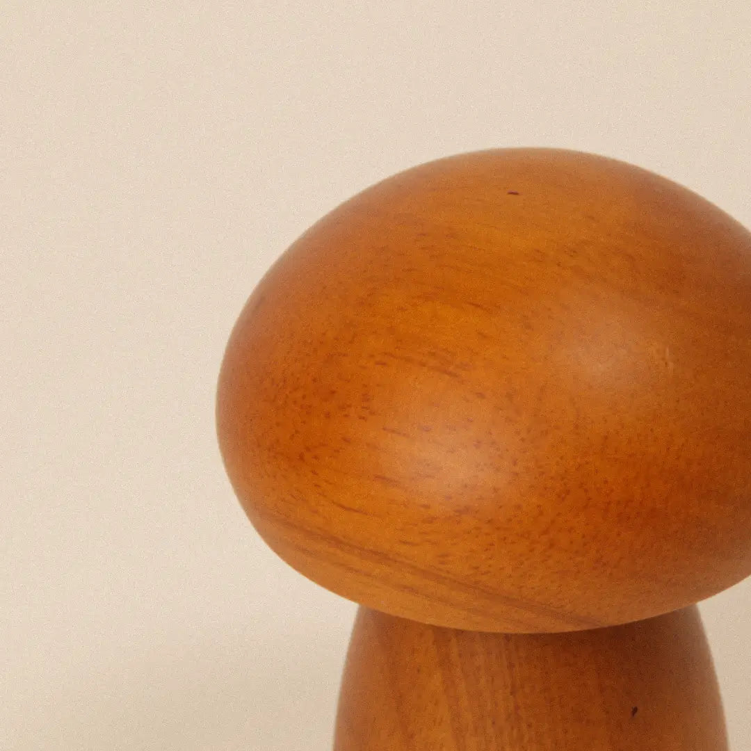 Wooden Mushroom Lamp | Walnut