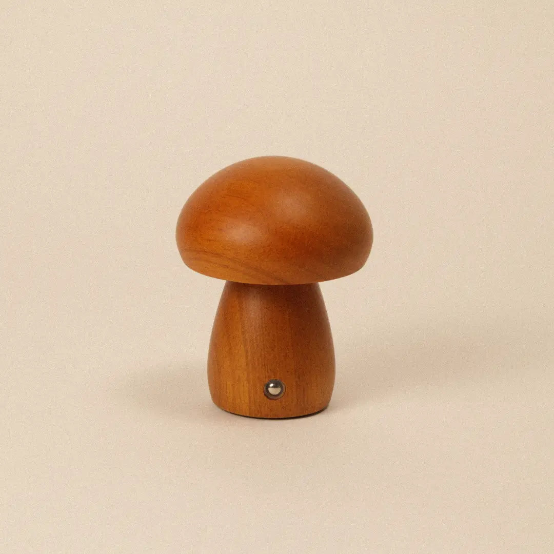 Wooden Mushroom Lamp | Walnut