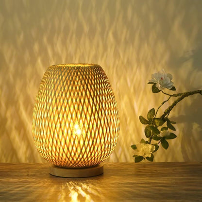 Rattan Table Lamp