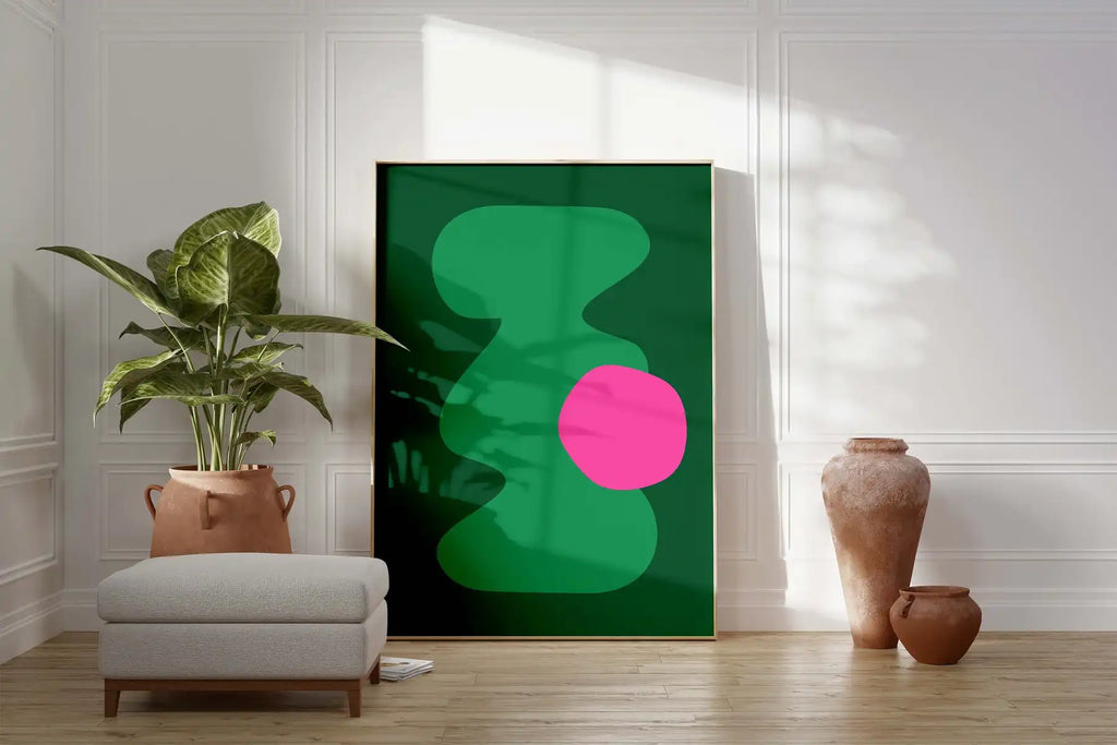 Moss & Magenta Poster