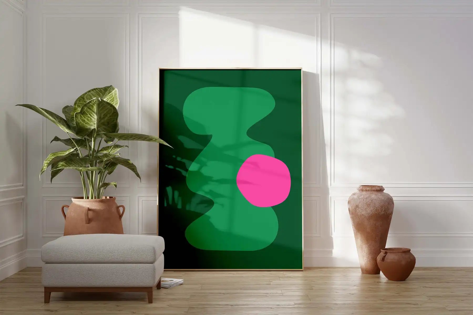 Moss & Magenta Poster