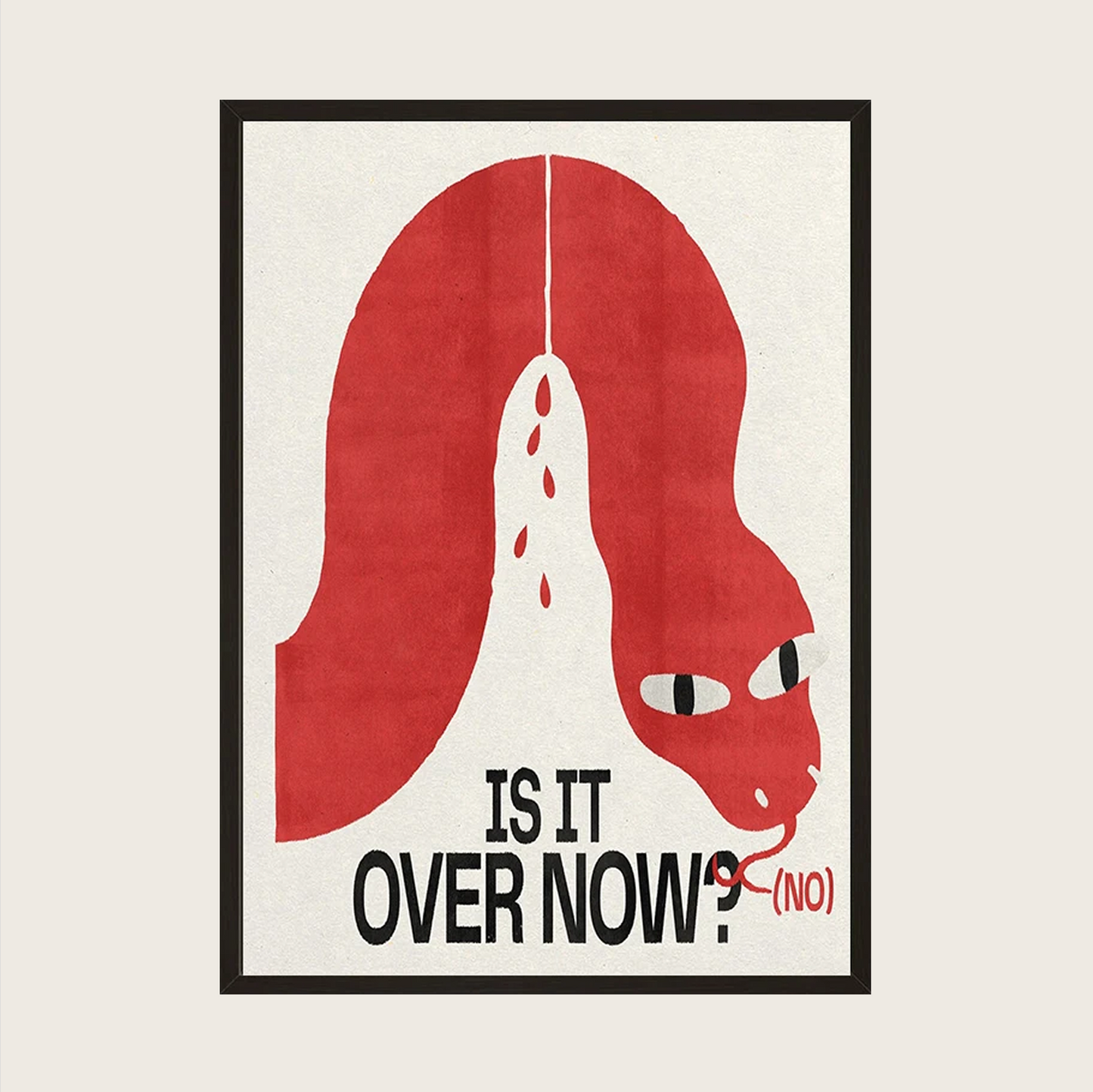 IS IT OVER NOW POSTER