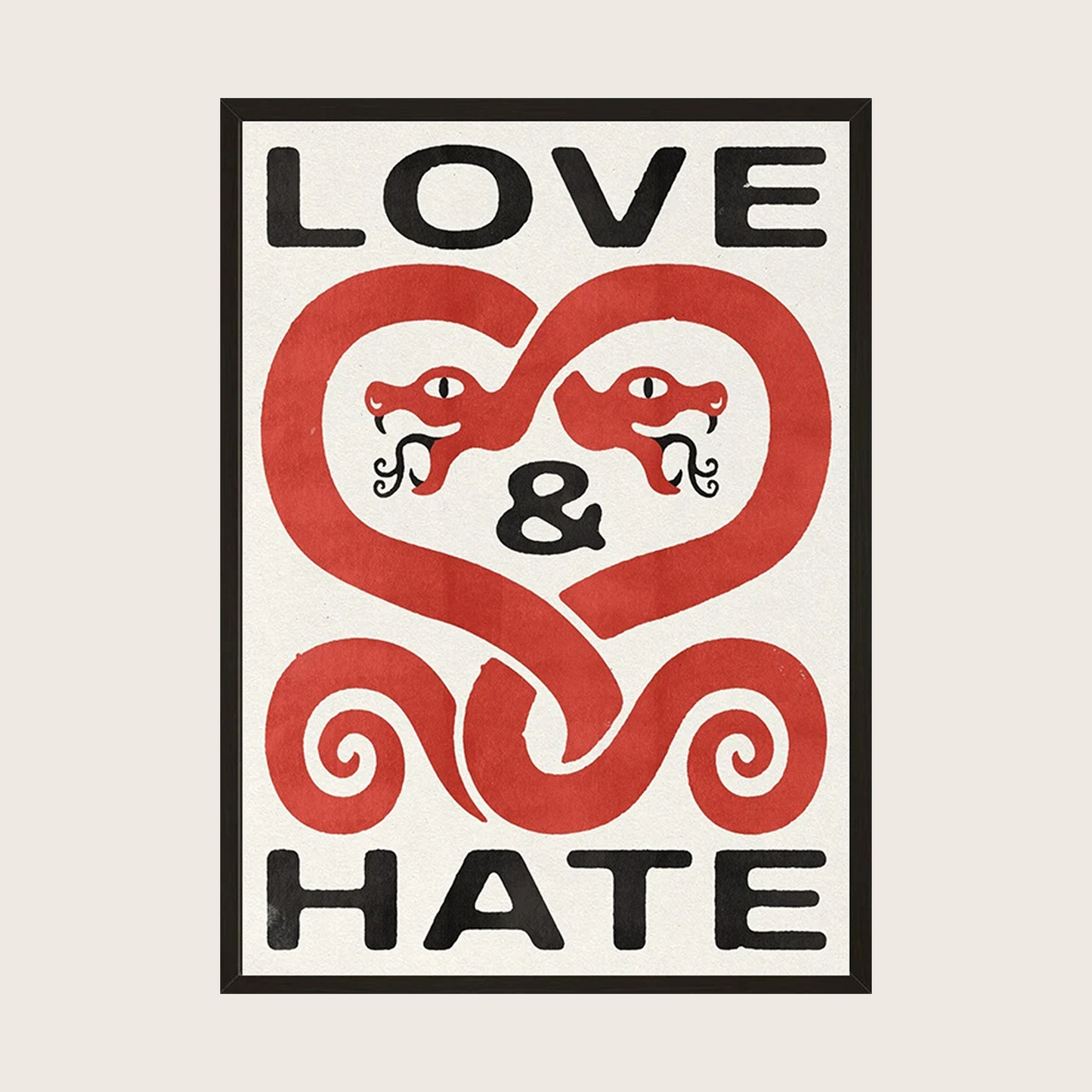 LOVE AND HATE POSTER