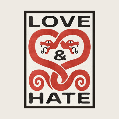 LOVE AND HATE POSTER