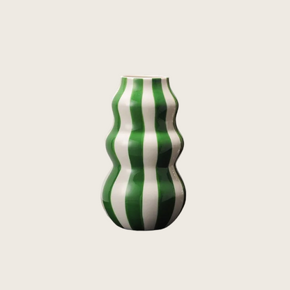 WAVY STRIPED VASE